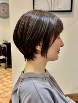アイニ 河内小阪店(aini) 白髪染め/白髪ぼかしハイライト/ショート/ショートボブ30,40,50