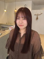 ニナル(Ninal)&nbsp;|  艶めくカシスレッド×ロング