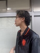 バーバースタジオユー(Barber studio u.)&nbsp;メンズハイライトツイストスパイラルパーマ