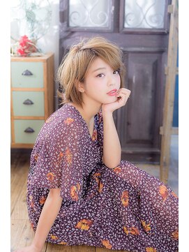 ミエルヘアービジュー(miel hair bijoux) 【miel hair bijoux】☆大人かわいい抜け感ショートボブ☆