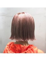 アンド バイ ヘアサロン(AND by hair salon) ピンクベージュカラー