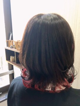 トムキャット(TOM CAT) 【新宿TOMCAT  】インナーカラー  外ハネピンク