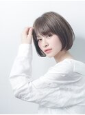 【AUBE HAIR】レイヤーボブ_シアグレーアッシュ