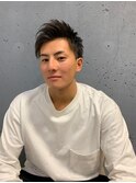 メンズツーブロックアップバング