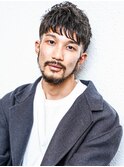 【西宮初かりあげ専門店☆】フェードバーバー七三分け短髪パーマ
