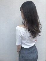 モルニ(MORNI)&nbsp;アッシュグレー_マロンベージュ Aラインボブ かきあげ