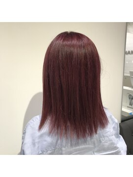 アッシュ 吉祥寺店(Ash) ブリーチ1回ボルドーピンクカラー