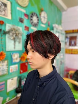 ピエスデシュブー(piece des cheveux) メンズメッシュカラー