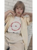 大人かわいい前髪◆マチルダボブ◆ピンクベージュ◆髪質改善◆