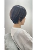 大人可愛い30代40代50ショートボブショート丸みショート