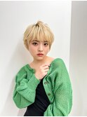 【長谷川】ブロンドレイヤーショート