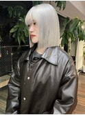 くすみベージュ/ダブルカラー/ケアブリーチ/ブロンド/梅田/大阪
