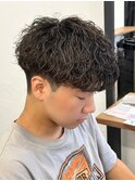 マッシュスパイラルパーマツイストスパイラル波巻きメンズ