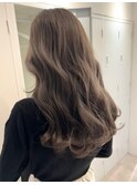 髪質改善＊ロングレイヤーグレーベージュ＊美髪【Zina船橋】