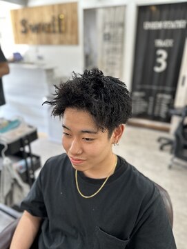 スウェル 船橋店(Swell) #ベリーショート#ダークアッシュ#ニュアンスパーマ#韓国マッシュ