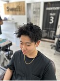#ベリーショート#ダークアッシュ#ニュアンスパーマ#韓国マッシュ