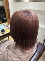 アマレット(Amaretto) 【ピンクベージュ×ウルフカット】