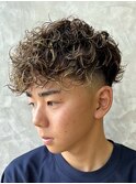 スペインカール　ハイトーンメッシュ　波巻きツイストスパイラル
