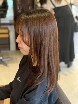 ヘアリゾート粋 ティガ 池袋店(tiga) セミロングレイヤーカット/ナチュラルブラウン