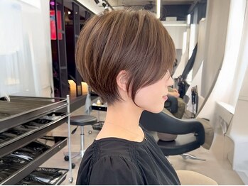 ブレス ヘアデザイン(BLESS hair design)の写真/《自宅でもサロンのような仕上がりを再現できるショートボブ》360度見ても綺麗なシルエットのショートヘア