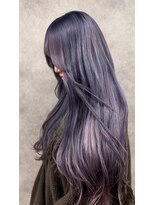 ヌエン 渋谷(NU/EN)&nbsp;スーパーロングレイヤー×ブルーバイオレット