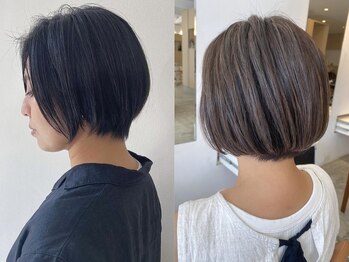 ジジバイモップス(jiji byMOPS)の写真/白髪を生かしたハイライトカラーや明るめカラーで、今までにないグレイカラーを叶えてくれる♪