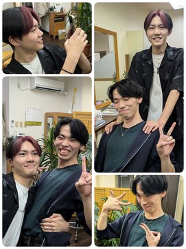 クリア 美容室 友達2人で連れカット♪♪