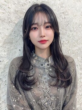 オリンテ バイ レシッド 表参道(orente by rcid) 韓国レイヤーロング美髪グレージュアッシュインナーグレージュ