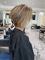 バンプ ギンザ(BUMP GINZA)&nbsp;30代40代50代大人ショート髪型丸顔前髪なし似合わせ【安野】