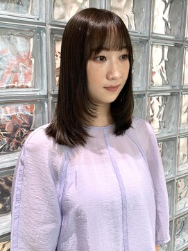 ノル 栄矢場町(nol) 暗めオリーブ×顔周りレイヤー