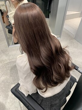 ペレ 栄 アネックス(PELE栄ANNEX) 着物ヘア/ダークアッシュ/ミディアムレイヤーカット/栄