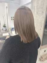 ディジョン 自由ヶ丘(Dijon) 韓国顔まわりレイヤーカットグレージュオリーブベージュブラウン