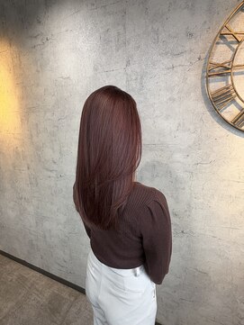 レイヤー×ピンクベージュ