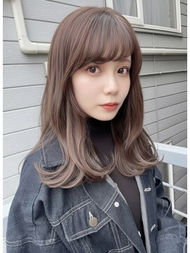 エレマルヤマ(ele maruyama) ラベージュカラー×透明感たっぷりな顔周り♪_Tsubasa