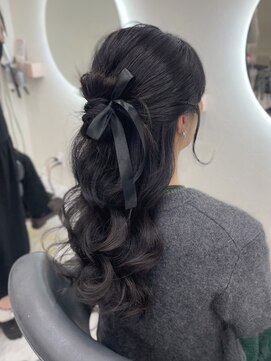 ヘア サロン クラン 東心斎橋店(hair salon clan) ゆるふわカチモリ/心斎橋ヘアセット