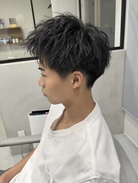 ホワイト(WHITE) 校則対応　ショートアップバング
