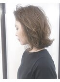 【Marl外国人風スタイル】セミウエットな質感の無造作ボブ♪
