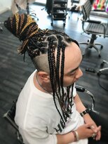 ミミック (mimic)&nbsp;【派手髪】black × brown × ocher × blaze【ポイントカラー】