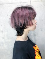 サロンドミルク 原宿(salon de MiLK)&nbsp;ハスキーピンク×ウルフカット