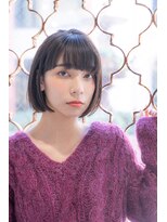 siena ダークグレージュ×王道ボブ