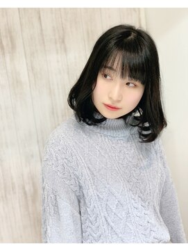 フィールエー レキシントンプラザ店(feel.a) 肩上のワンカール気味ボブスタイル