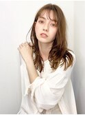 ○柔らかいベージュカラー シースルーバング