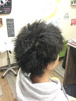 ヘアースペース 練馬店(hair space COCO) ツイストパーマでラウンドシルエット、ツーブロック