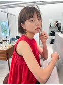 ナチュラルパッツンボブ