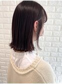 切りっぱなしボブ × wine red