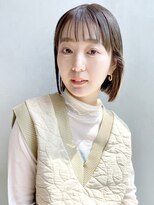 外はねボブ_くびれヘアビタミンカラーメルティカラー_38857