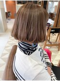 白髪ぼかしハイライト☆透明感 イメチェン　ダークアッシュ 