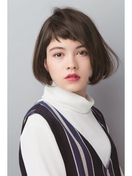 ユニックス ノクティプラザ溝口店(UNIX) エアリーボブオン眉ぱっつん前髪[グレージュカラー]◎30代40代