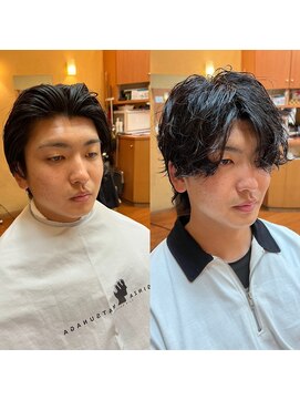 ヨシザワインク ハコザキ 水天宮前 日本橋人形町(YOSHIZAWA Inc.HAKOZAKI) ウルフ/ミディアム/スパイラル/ツイスト弱め/ラフパート