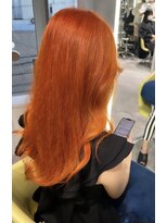 オリジンアド(ORIGIN+)&nbsp;ブリーチ1回/ハイトーンオレンジ/セミロング